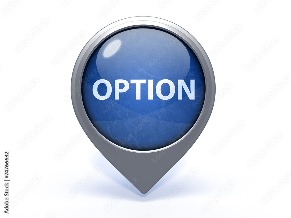 option circular icon on white background option circular icon on white background