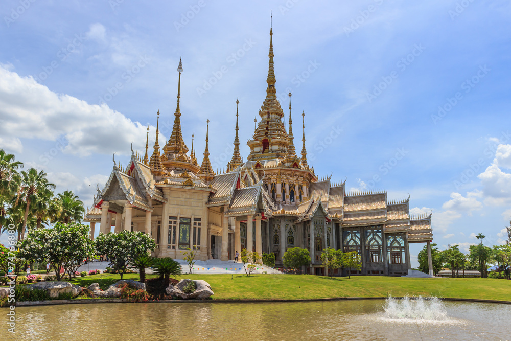 Naklejka premium This is beautiful temple in Nakhon Ratchasima Thailand