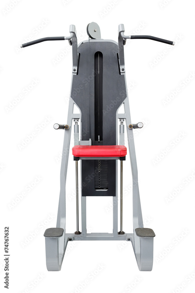 Fototapeta premium gym apparatus isolated under the white background