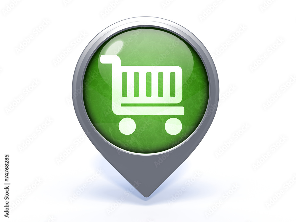 shopping cart circular icon on white background shopping cart circular icon on white background
