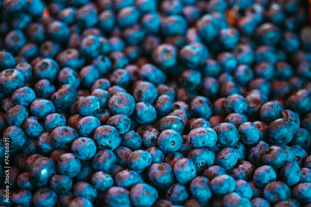 Fresh Blueberries Background Blue Texture Fresh Blueberries Background Blue Texture