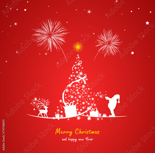 Weihnachten Baum Silvester