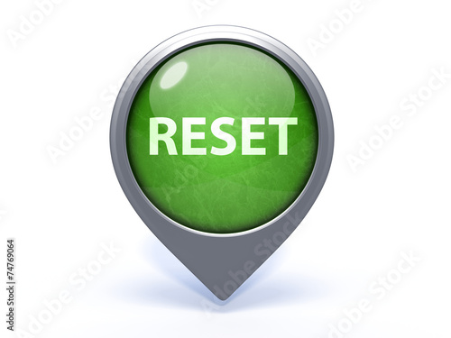 Obraz na płótnie reset circular icon on white background