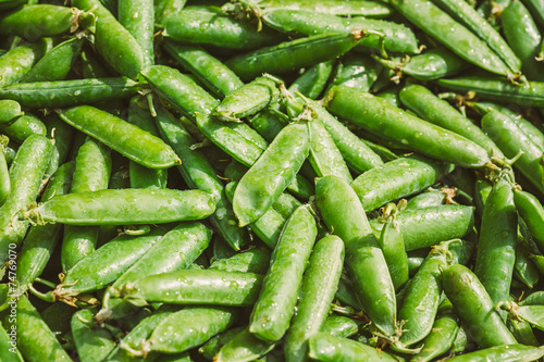 Fresh Vegetable Organic Green Beans Background