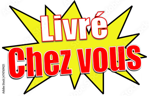 étiquette livré chez vous