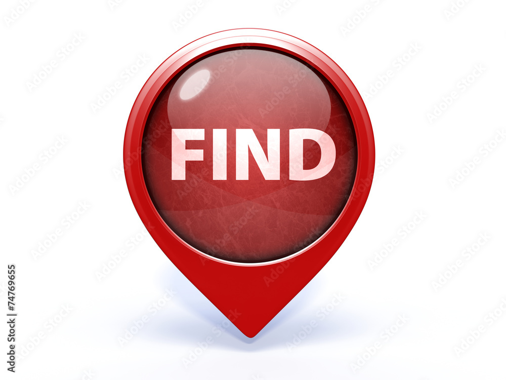 find pointer icon on white background find pointer icon on white background