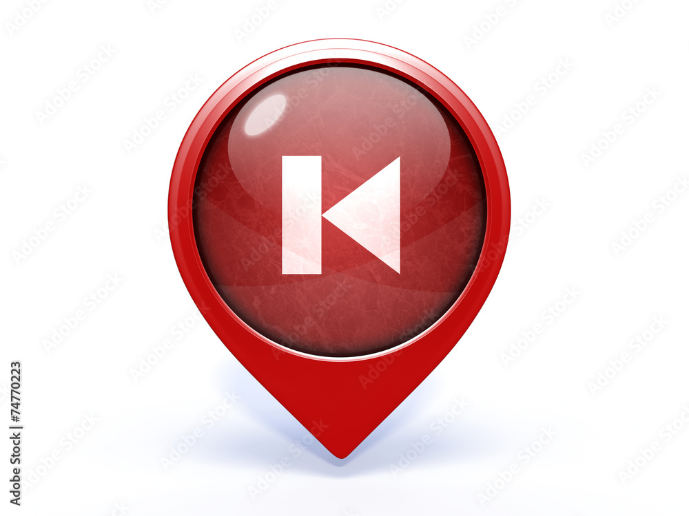 prev pointer icon on white background prev pointer icon on white background