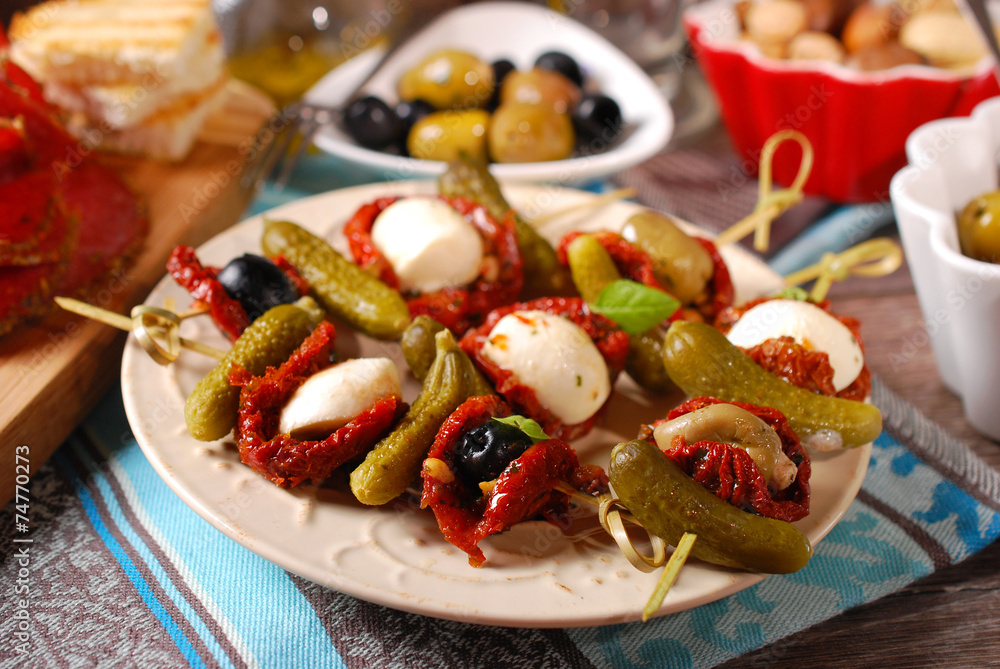 antipasti skewers antipasti skewers