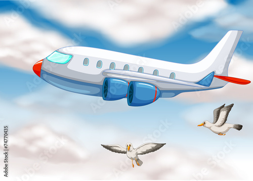 An airplane