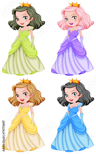 Four lovely princesses