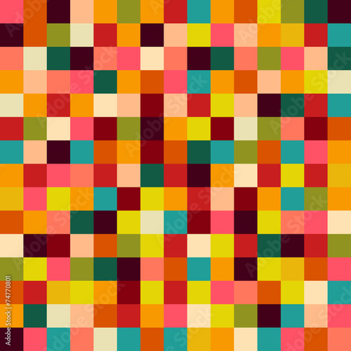 colorful squares background, illustration © i3alda