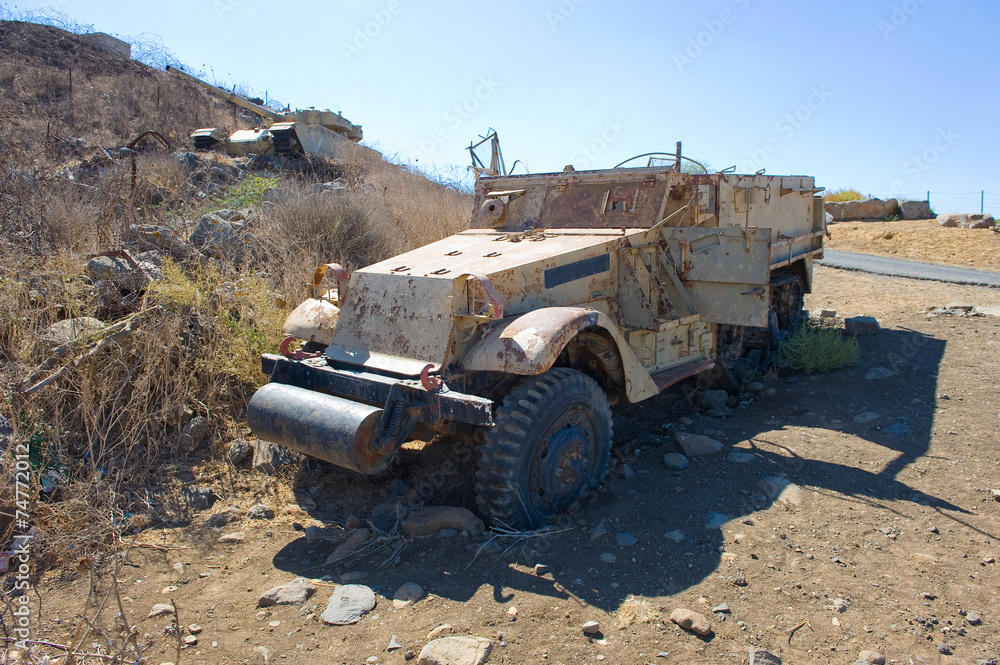 Obraz premium Army truck of yom kippur war