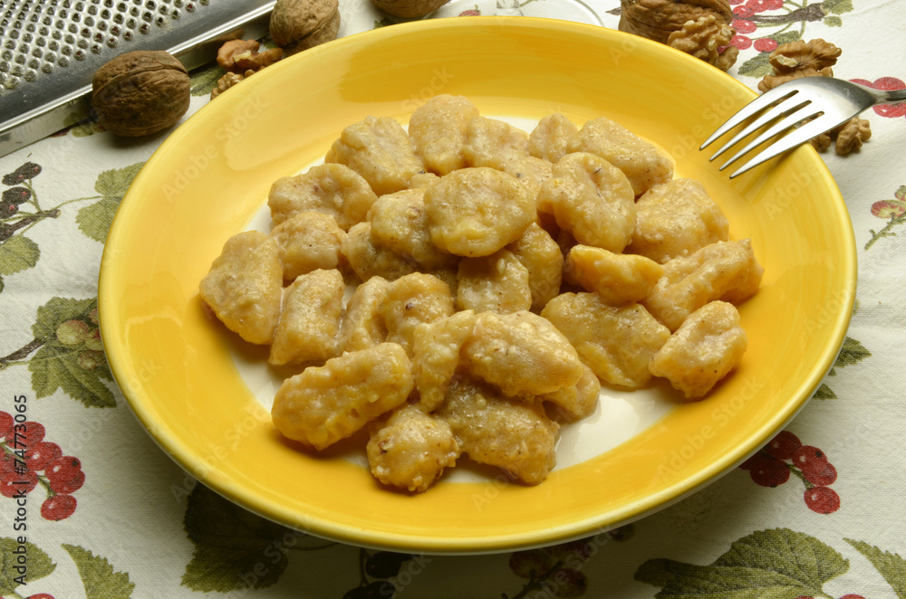 Gnocchi di zucca Italian cuisine Food Expo Milano 2015 Gnocchi di zucca Italian cuisine Food Expo Milano 2015