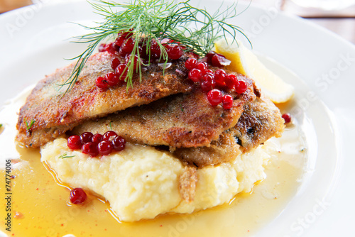 Swedish traditional delicacy also called strommingsflundra or he