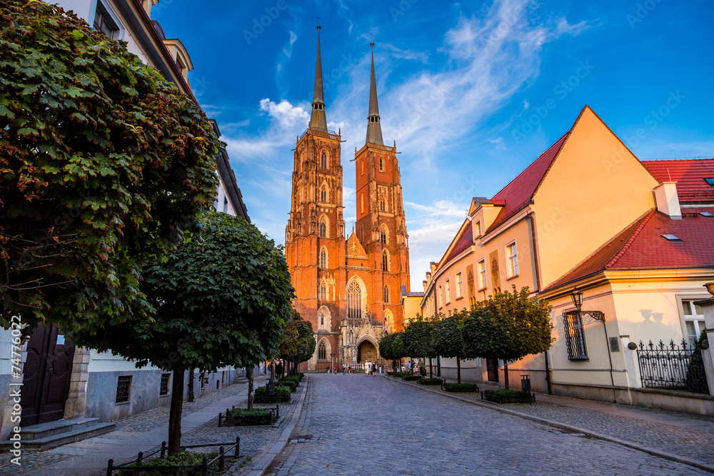 Obraz premium Cathedral St. John in Wroclaw