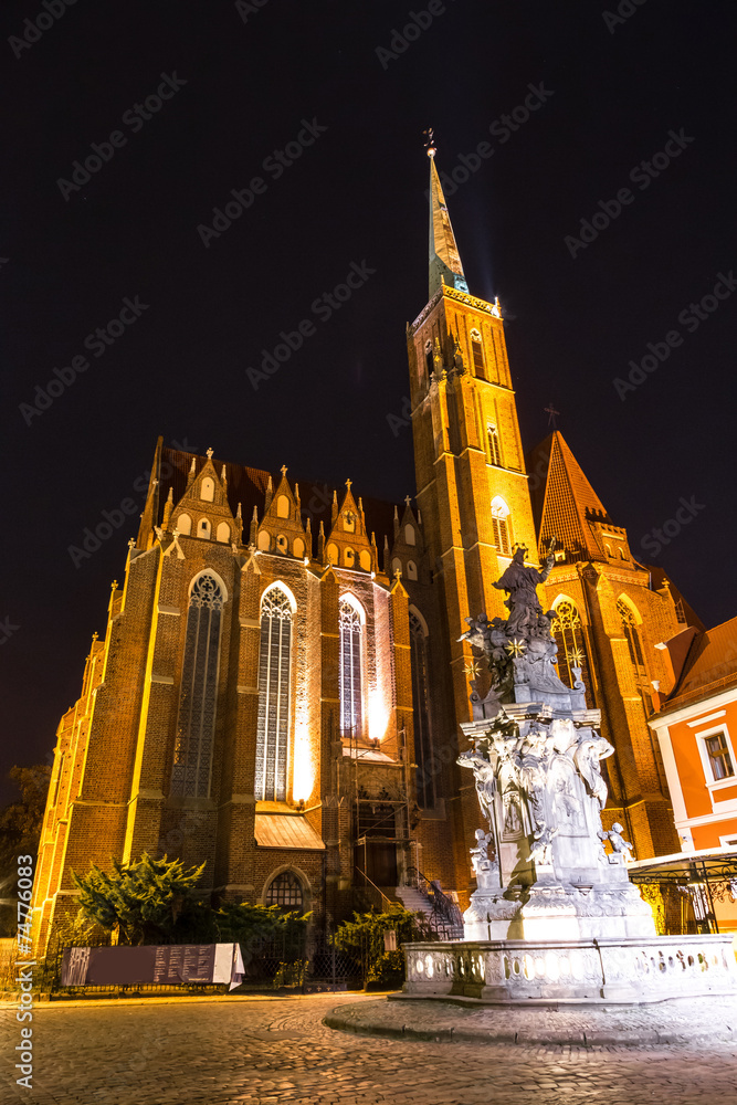 Naklejka premium Cathedral St. John in Wroclaw