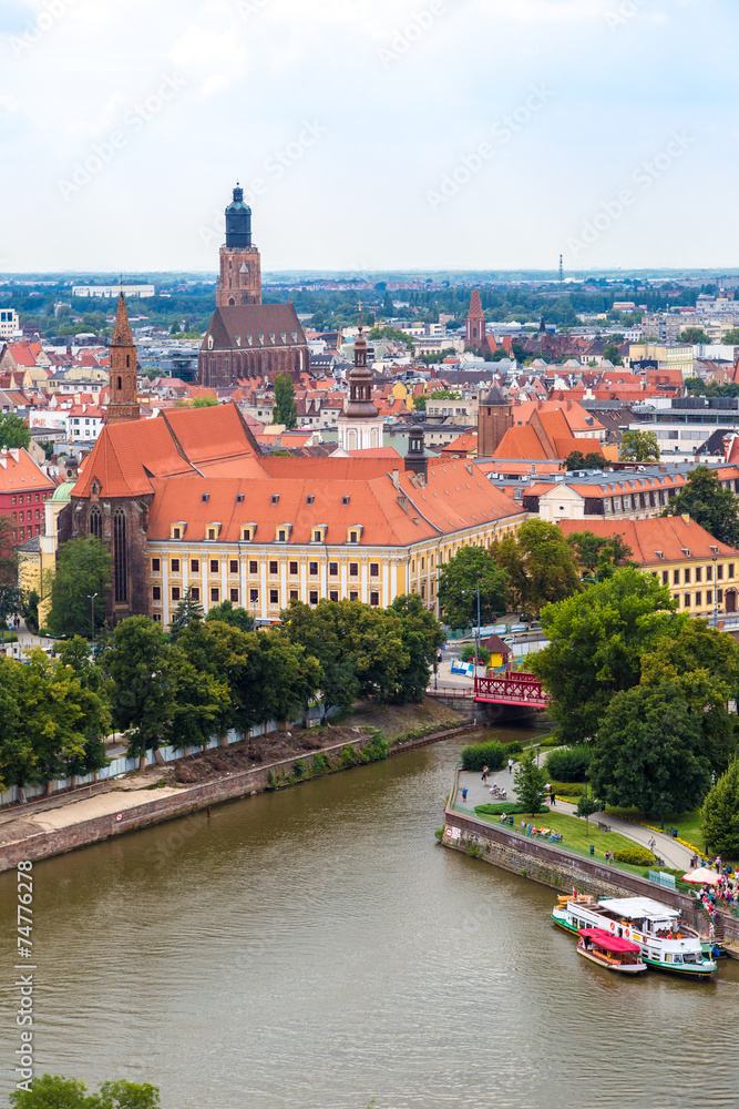 Obraz Aerial view of Wroclaw