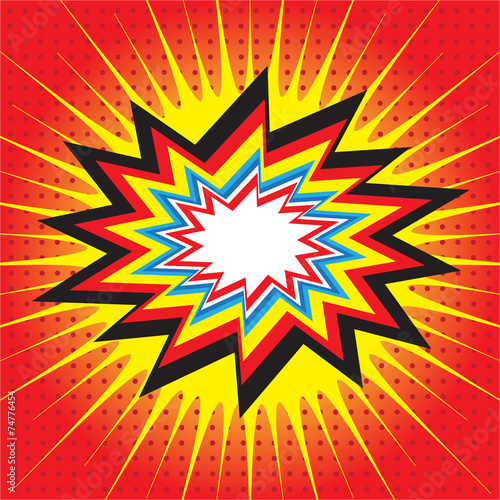 Blank comic speech bubbles design for comic background