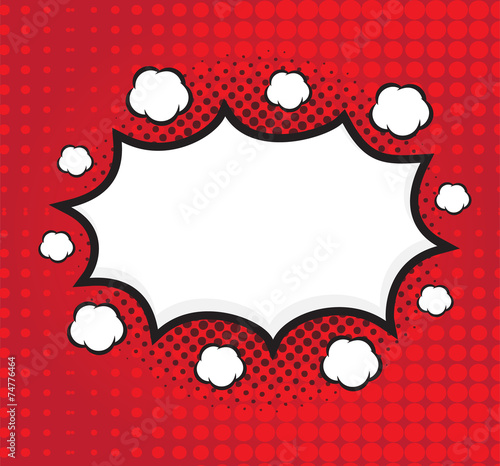 Blank comic speech bubbles design for comic background