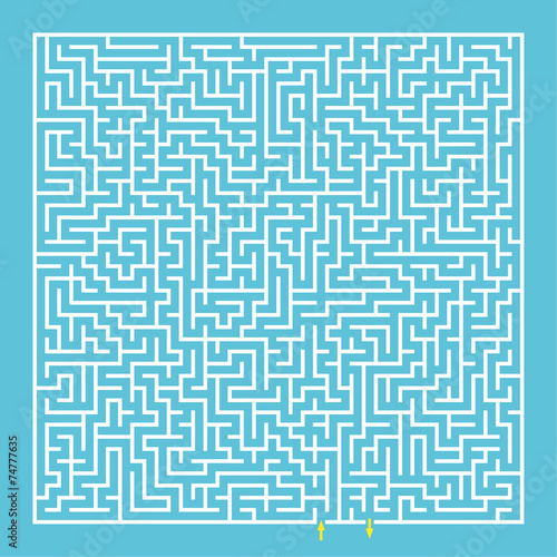 Tableau sur toile Maze, labyrinth.
