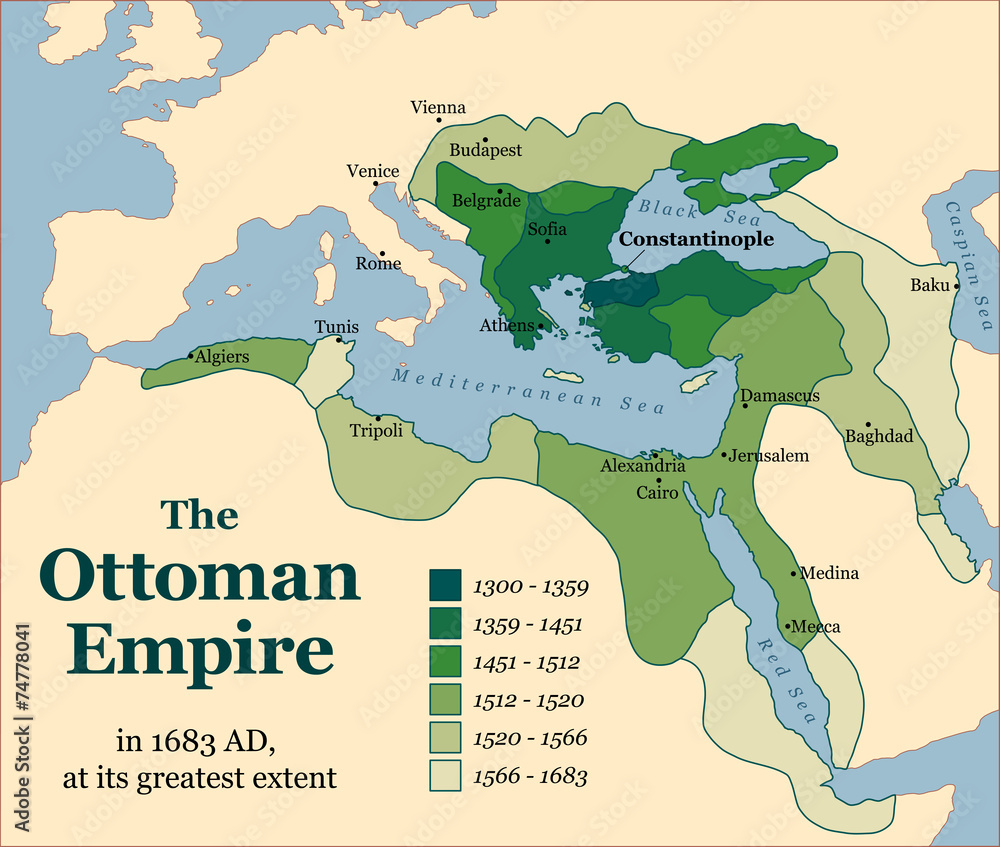 Fototapeta premium Ottoman Empire Acquisitions