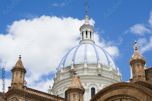 Dome of the New cathedral of Cuenca, Ecuador