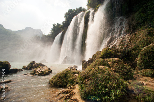 Ban Gioc waterfall in Vietnam.