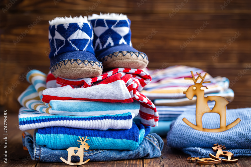 Fototapeta premium Baby clothes