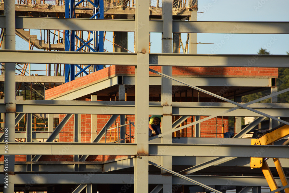 estructura metalica de un edificio de nueva construccion Stock Photo ...