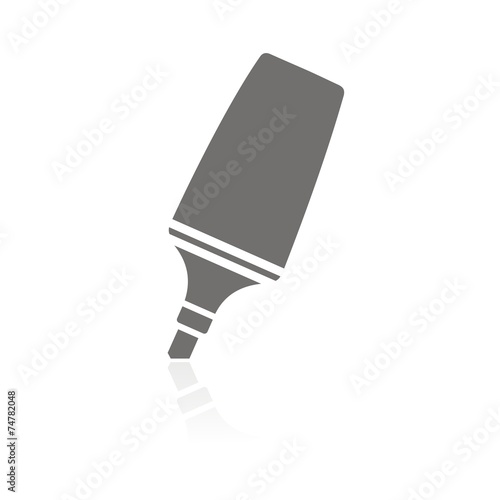Icono rotulador fluorescente FB reflejo