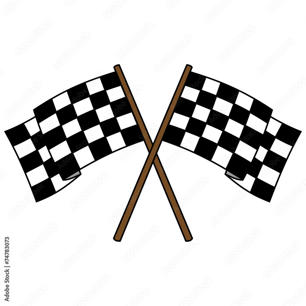Fototapeta premium Checkered Flags
