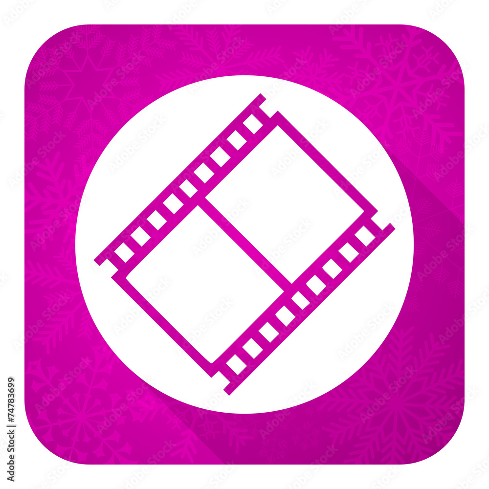 film violet flat icon, movie sign, cinema symbol film violet flat icon, movie sign, cinema symbol