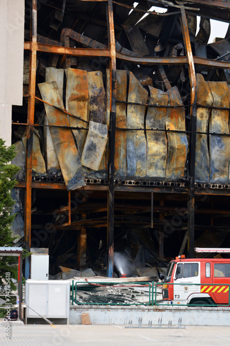 incendio de una fabrica en burgos