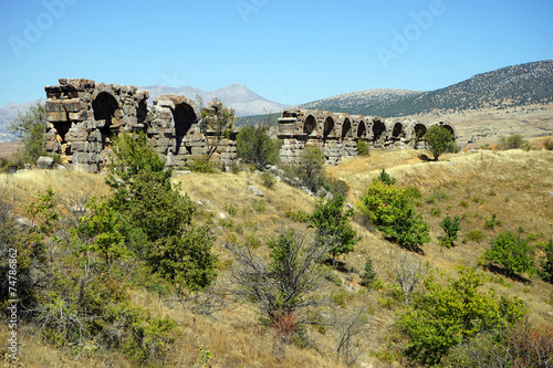 Roman aqueduct photo