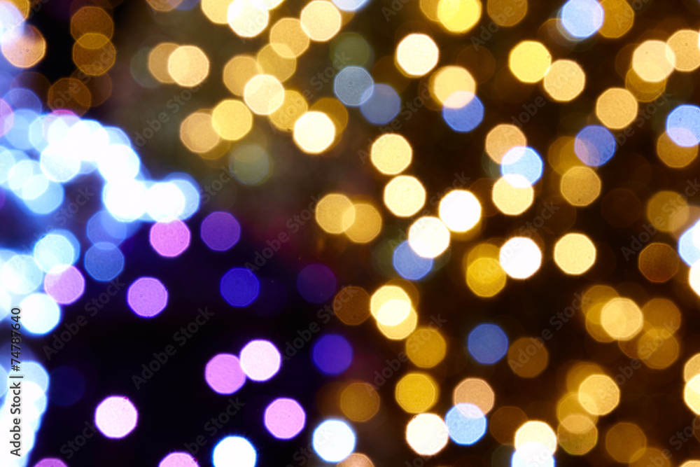 Fototapeta premium defocused bokeh christmas lights 