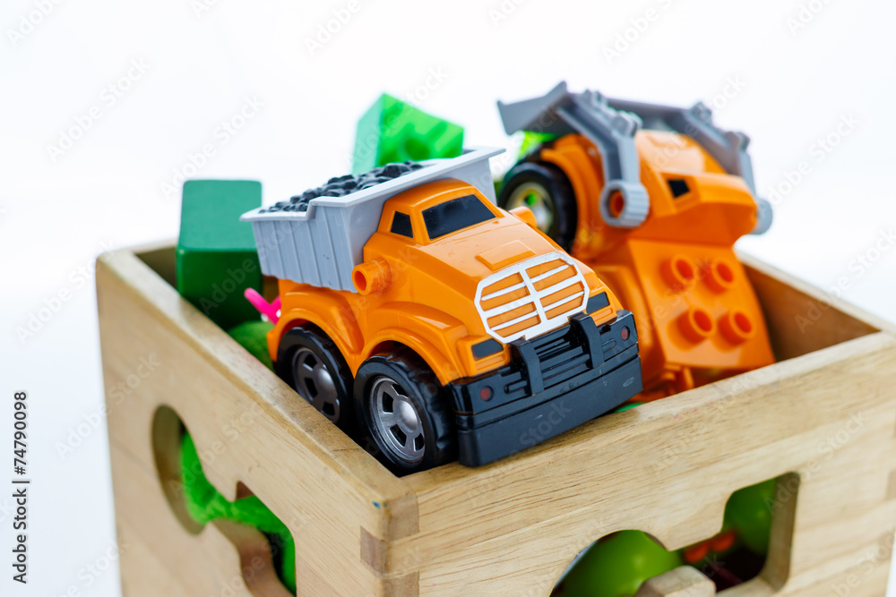 toys collection isolated on white background toys collection isolated on white background