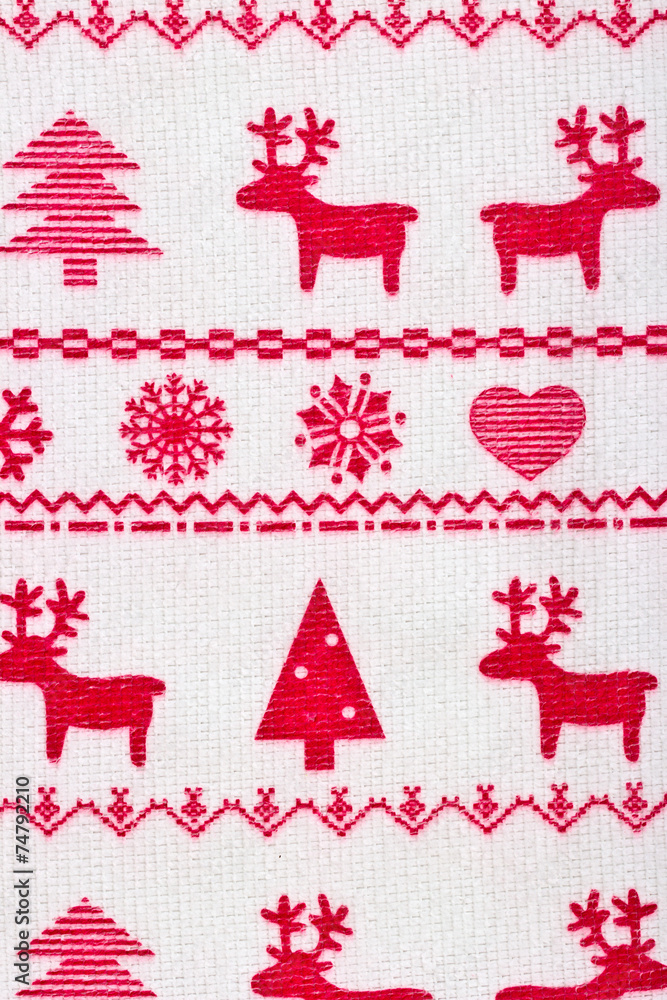 Christmas background with deer and snowflakes Christmas background with deer and snowflakes
