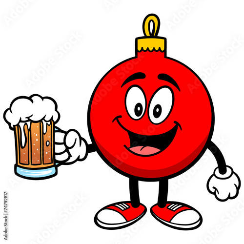 Christmas Ornament with Beer