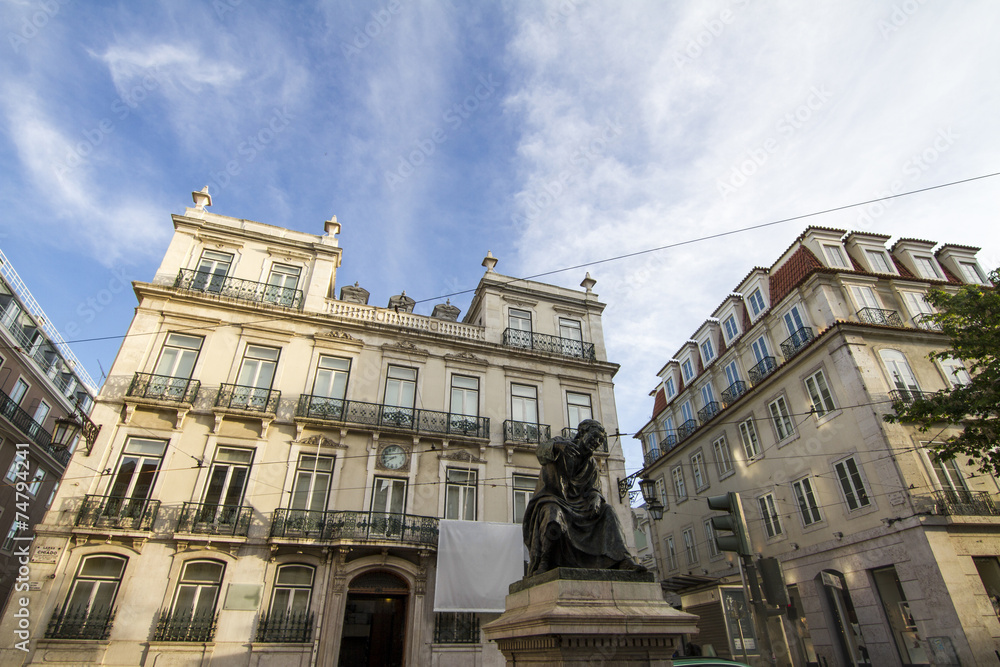 Fototapeta premium View of the typical building architecture of Lisbon, Portugal.