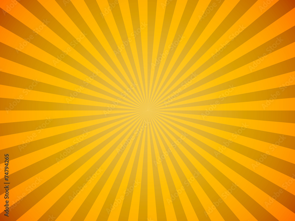 Bright yellow sun burst horizontal vector background. Bright yellow sun burst horizontal vector background.