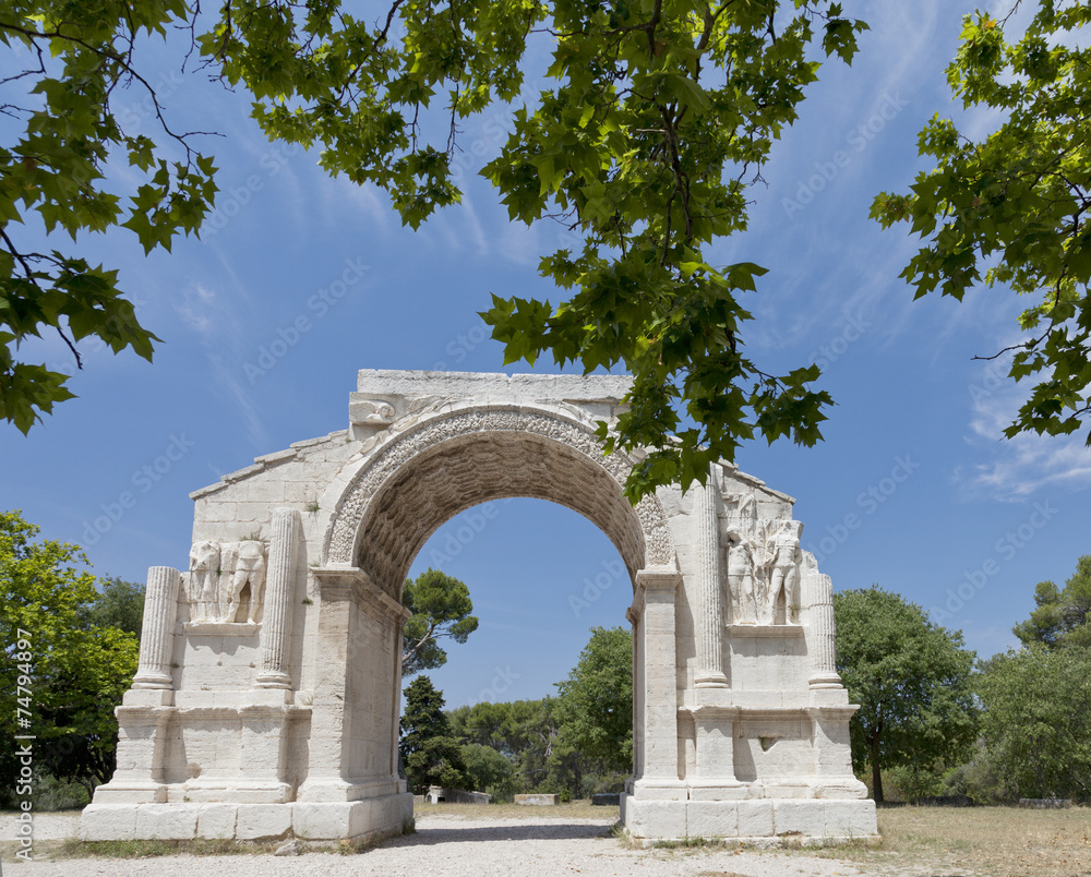 Ancient Roman ruins at Glanum, Saint Remy, Provence, France 