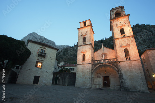 St. Tripun cathedral in Kotor, Montenegro photo