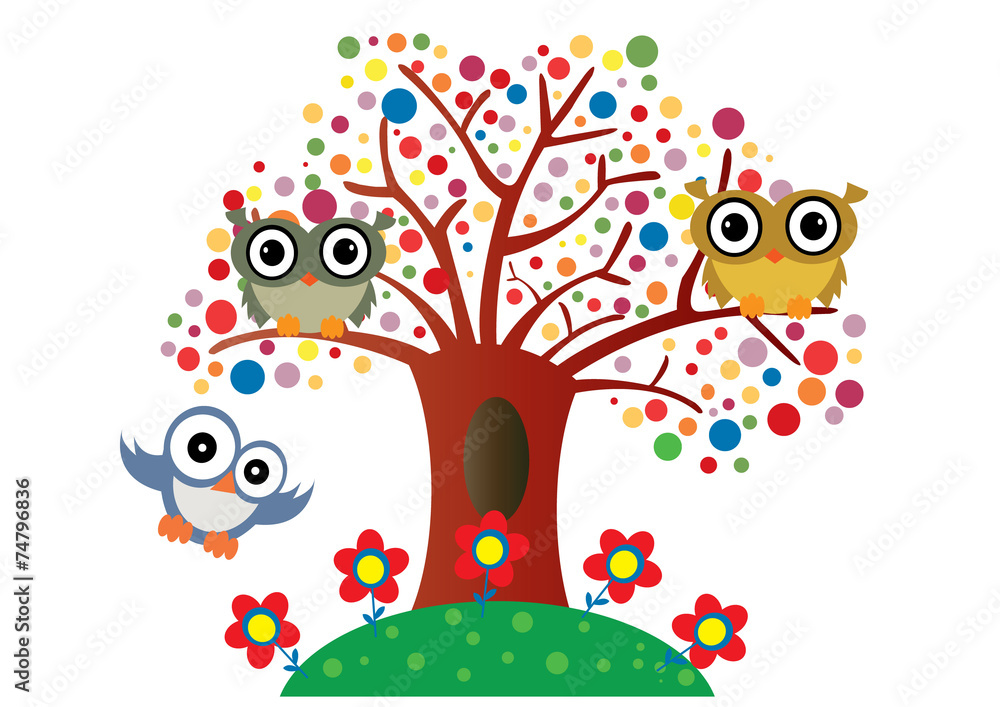 Fototapeta premium sowy