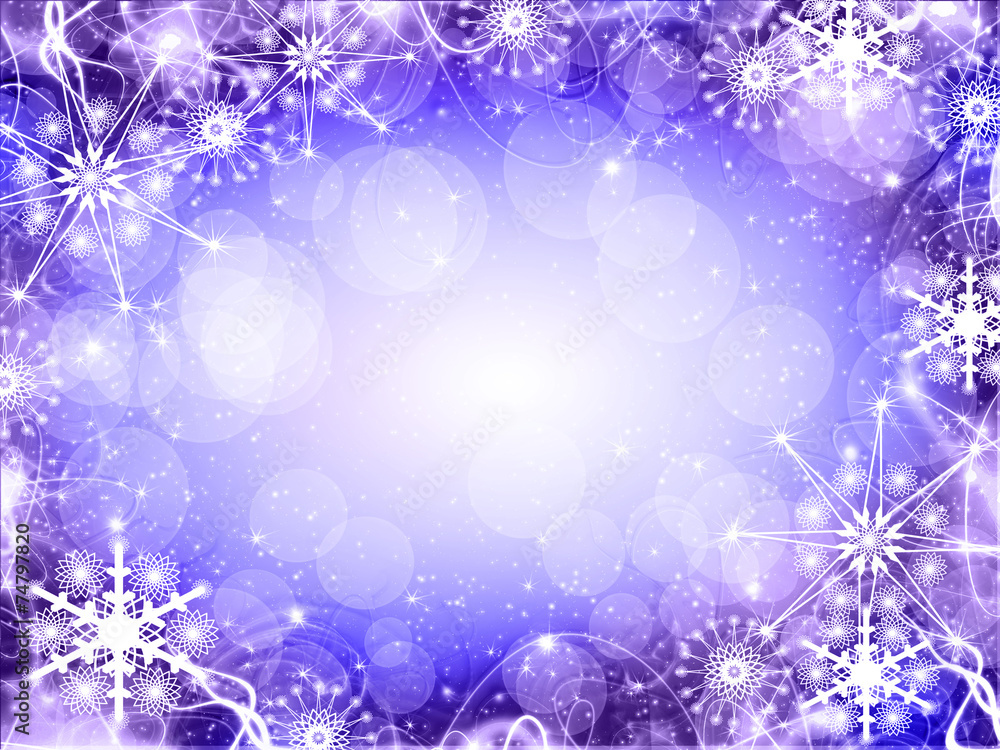 snowflakes and stars descending on background snowflakes and stars descending on background