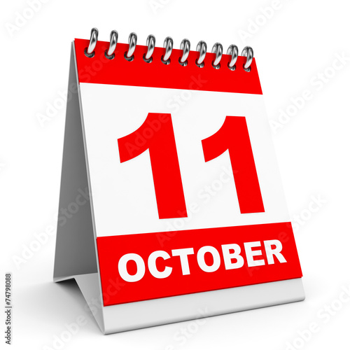 Calendar. 11 October.