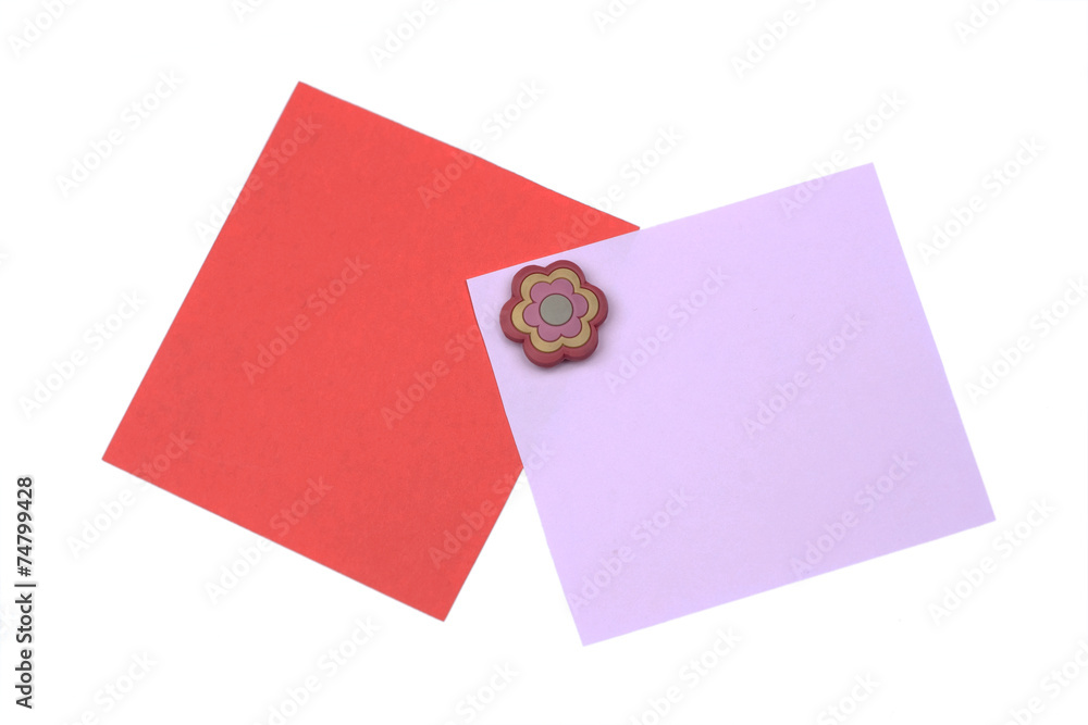 two blank note with magnet two blank note with magnet