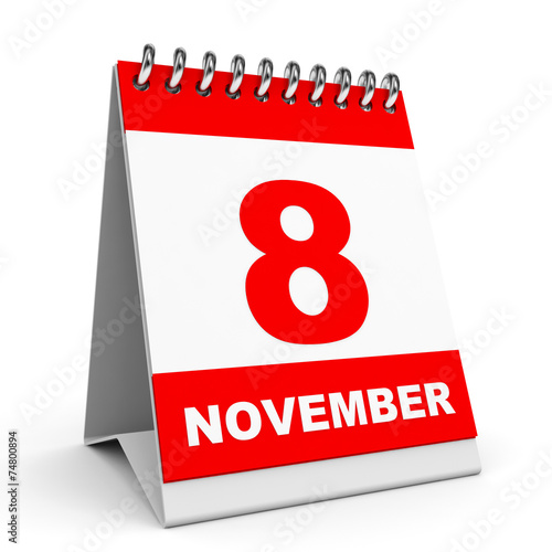 Calendar. 8 November. photo