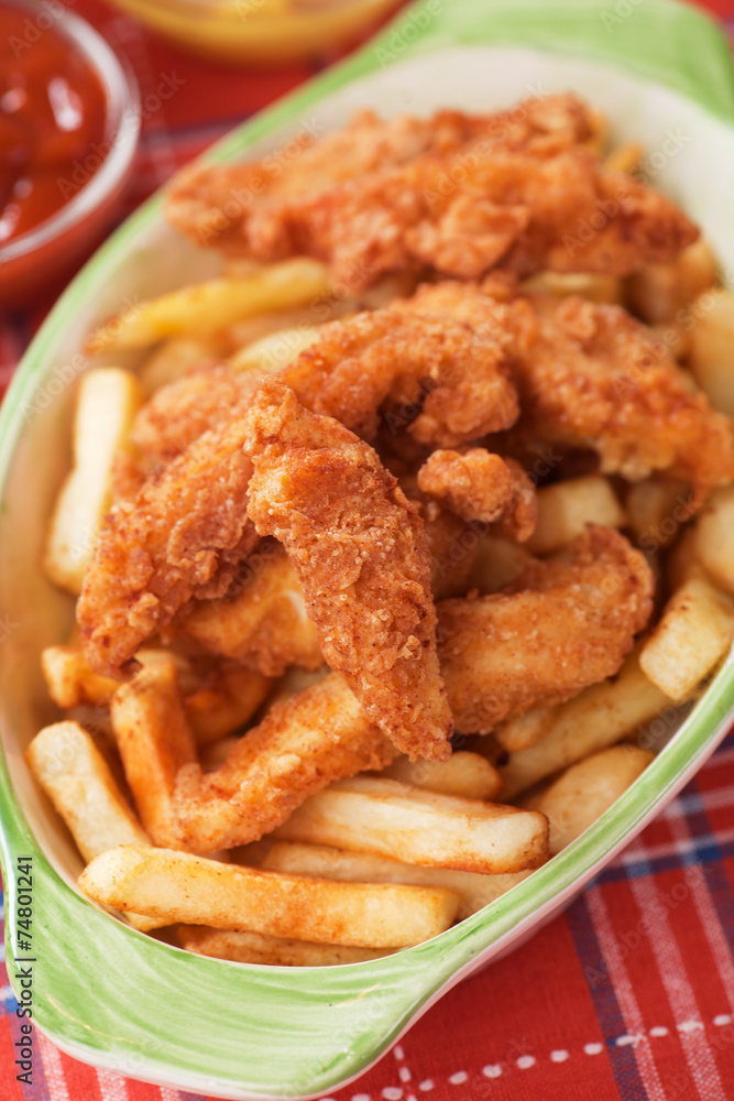 Fried chicken nuggets Fried chicken nuggets