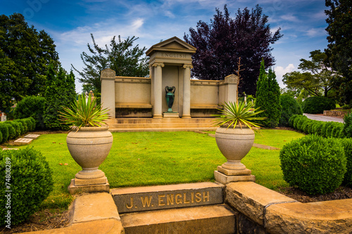 Mausoleum at Oakland Cemetary in Atlanta, Georgia. photo