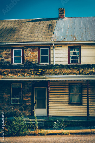 Old house in Abbottstown,  Pennsylvania. photo